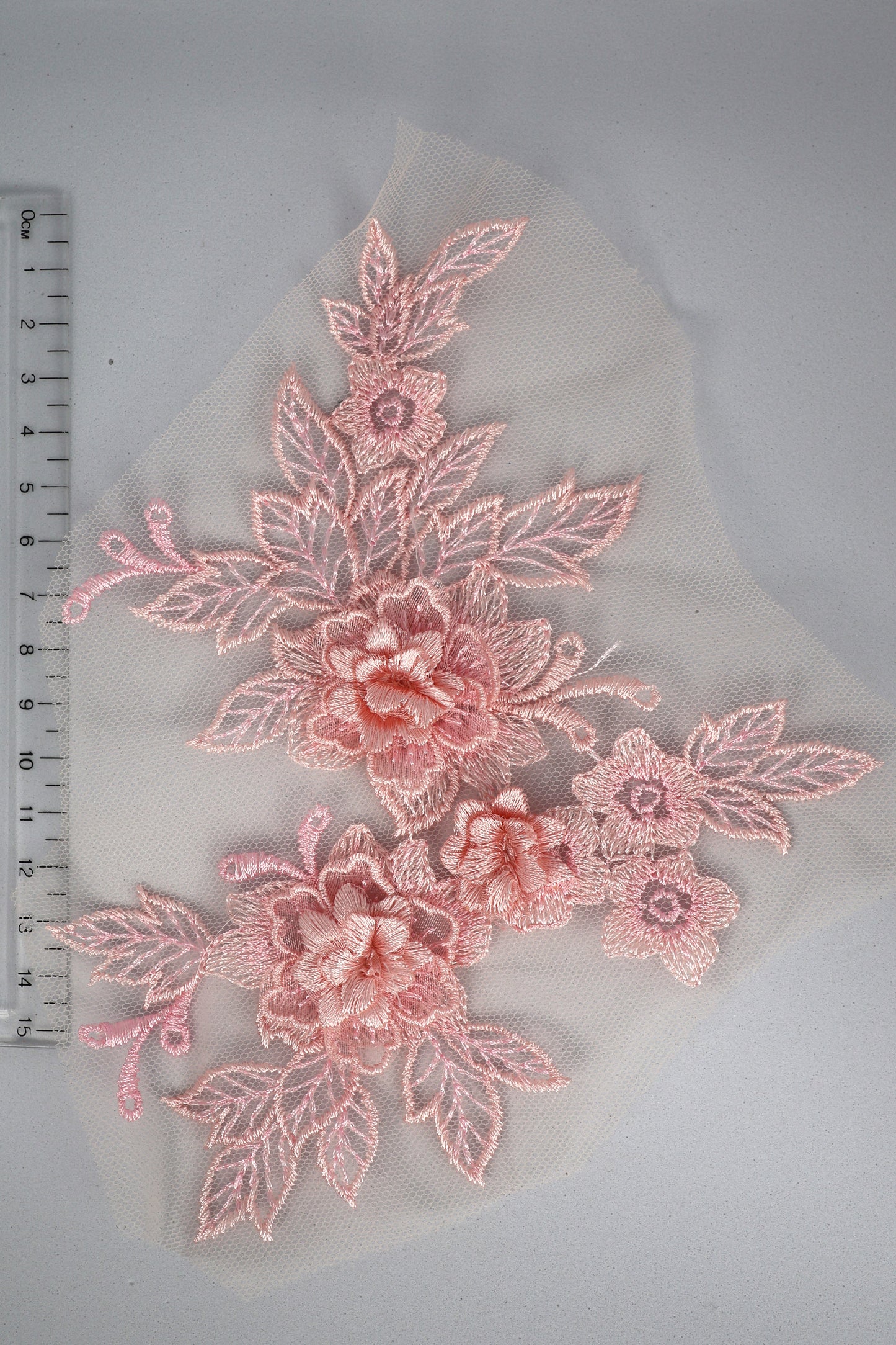 Pink - Daria 3D Flower Lace Applique