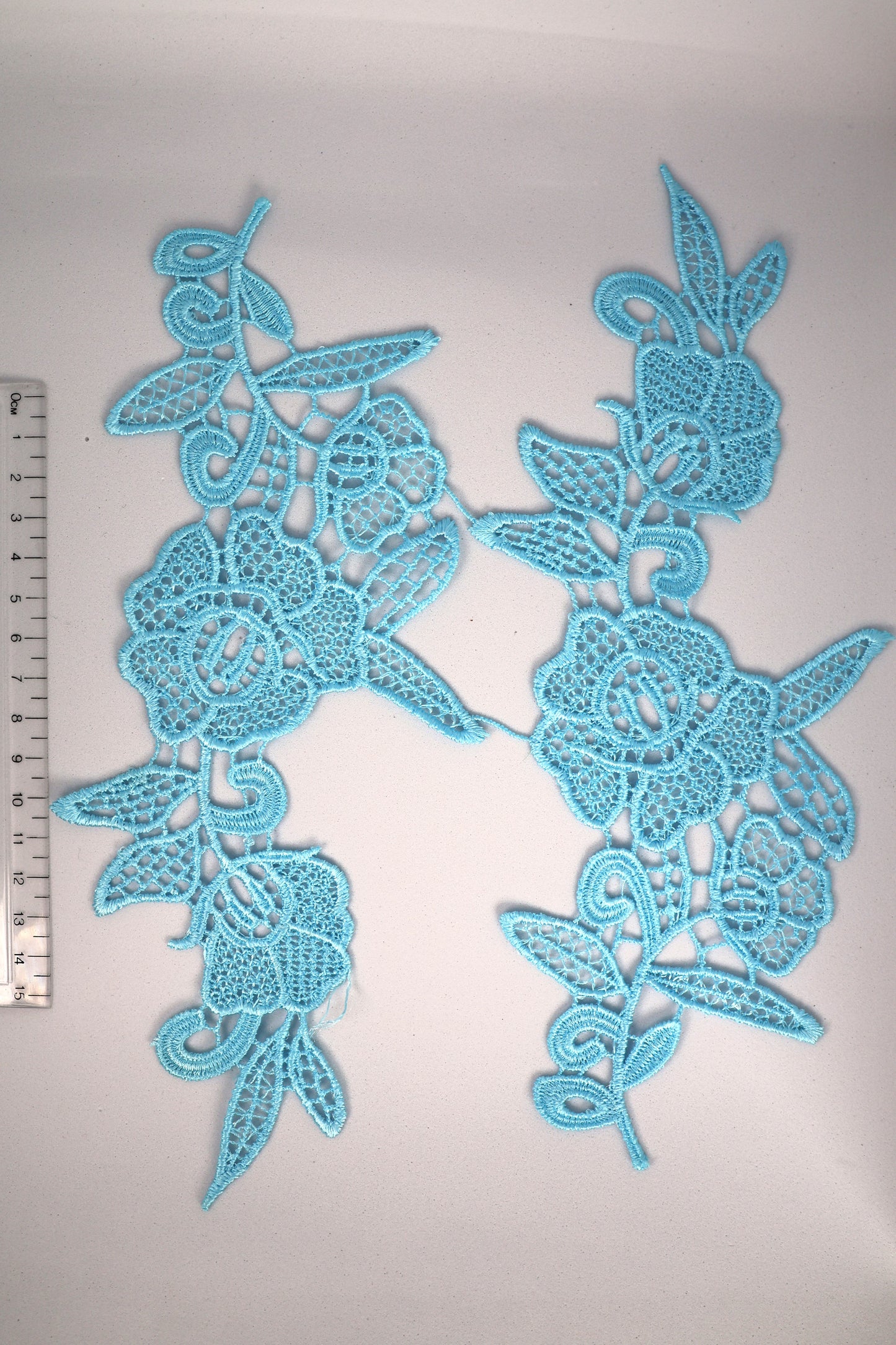 Sky Blue - Myrtle Lace Applique