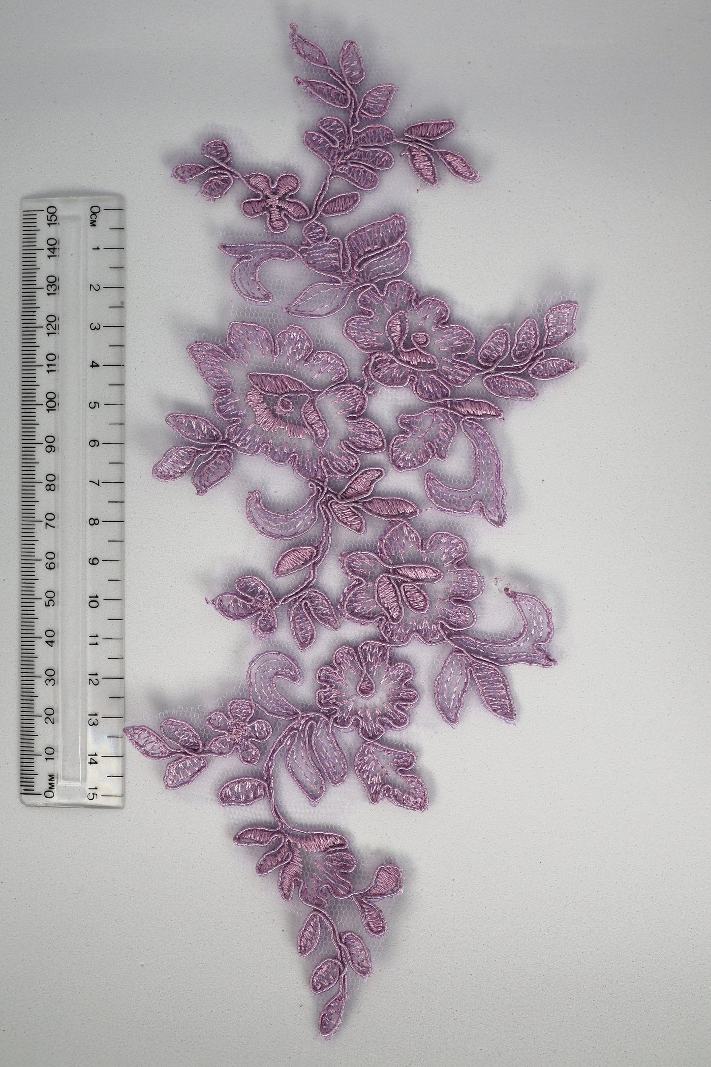 Pink Purple - Fleur Lace Floral Applique