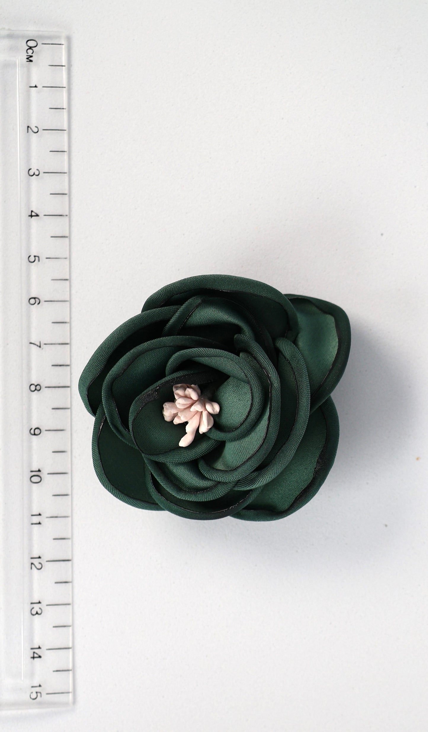 Dark Green - Thea 3D Satin Flower Applique