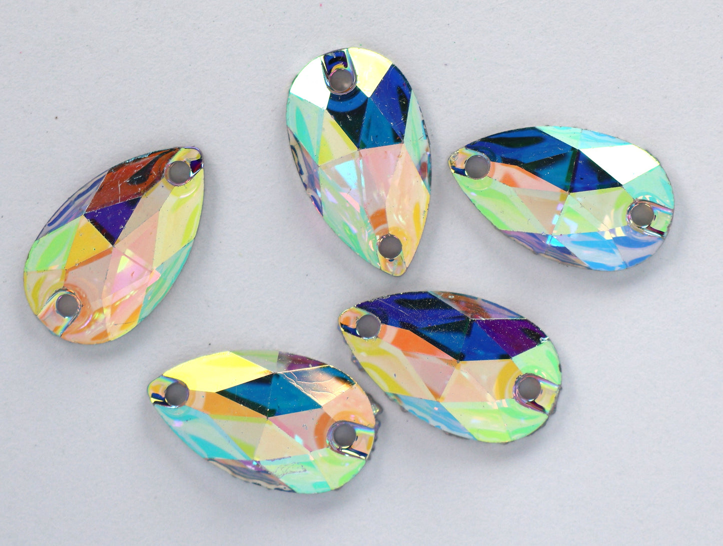 Crystal AB Teardrop Shape (Resin)