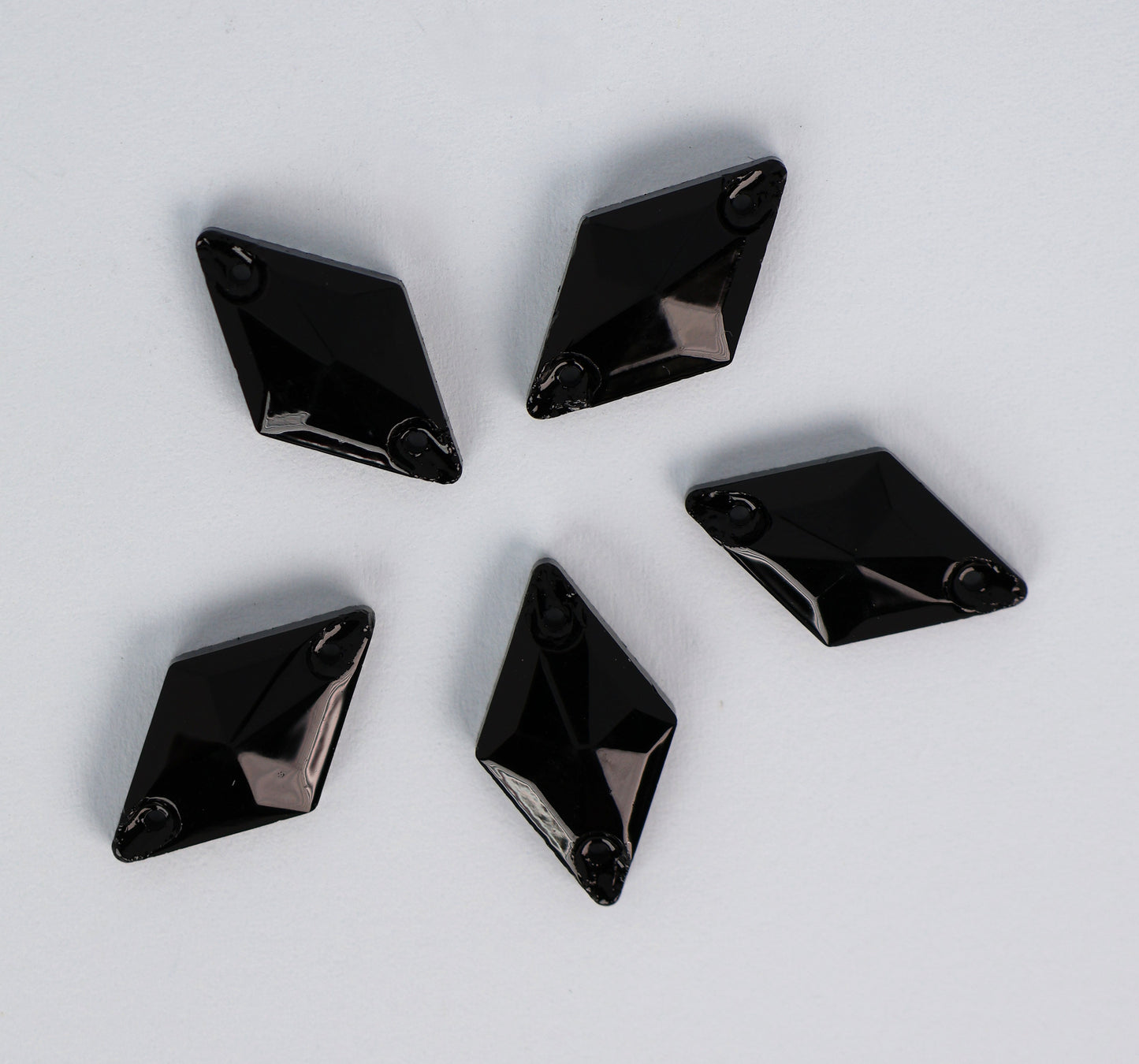 Jet Black Diamond Shape