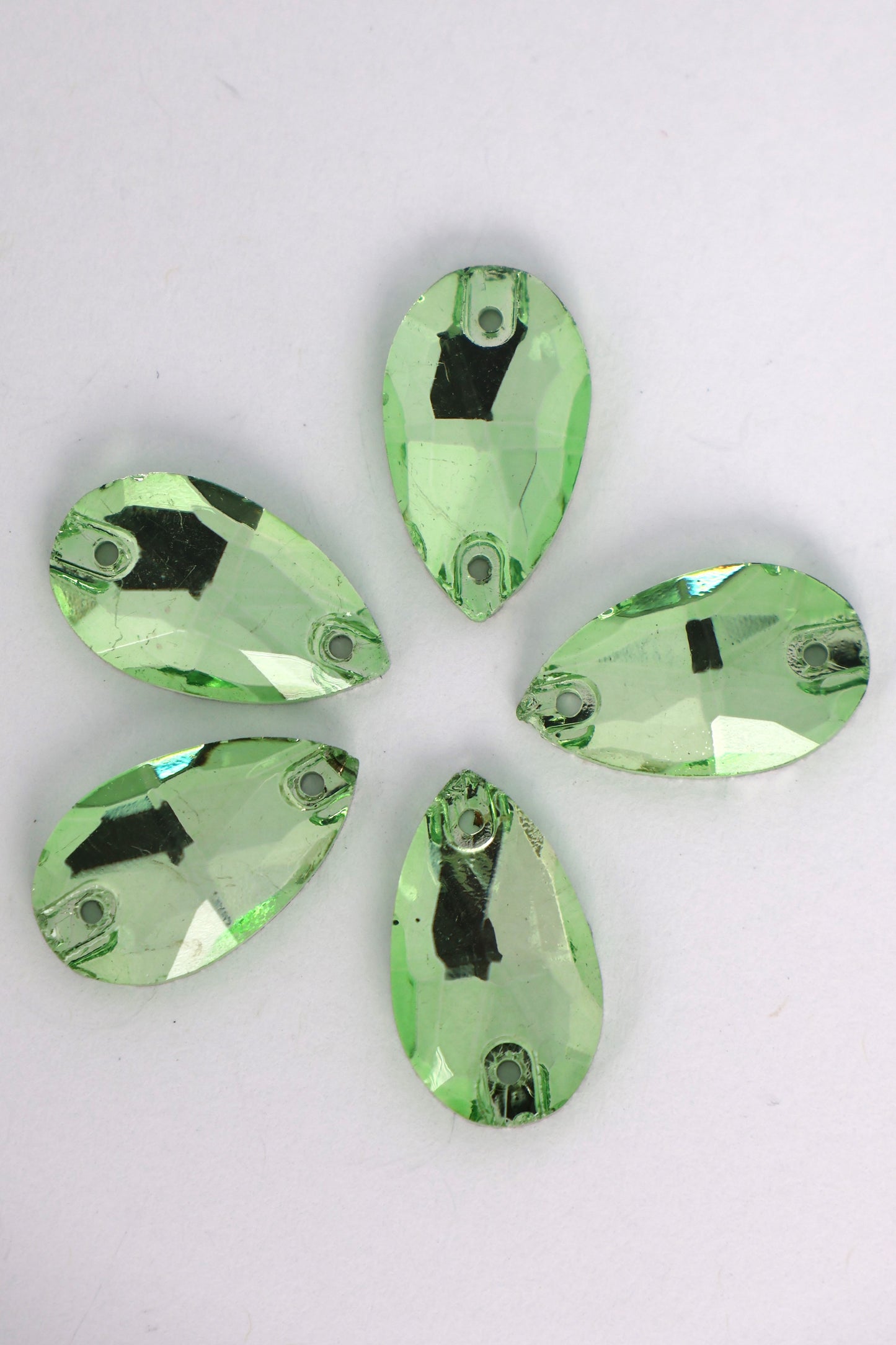 Light Peridot Teardrop
