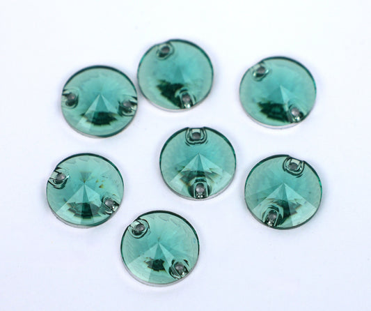 Aquamarine Rivoli Shape (Resin)