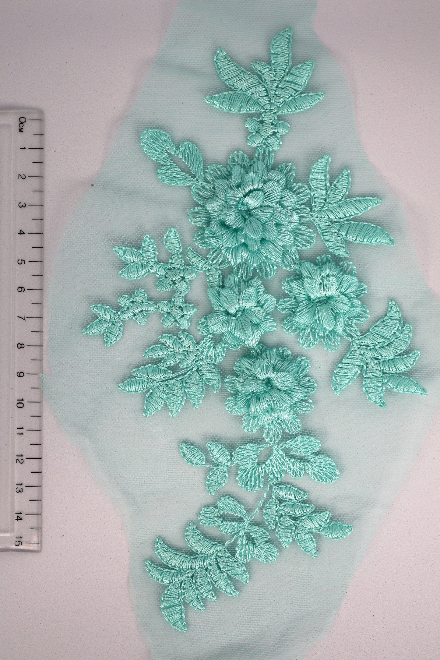 Ice Green - Grace 3D Flower Lace Applique