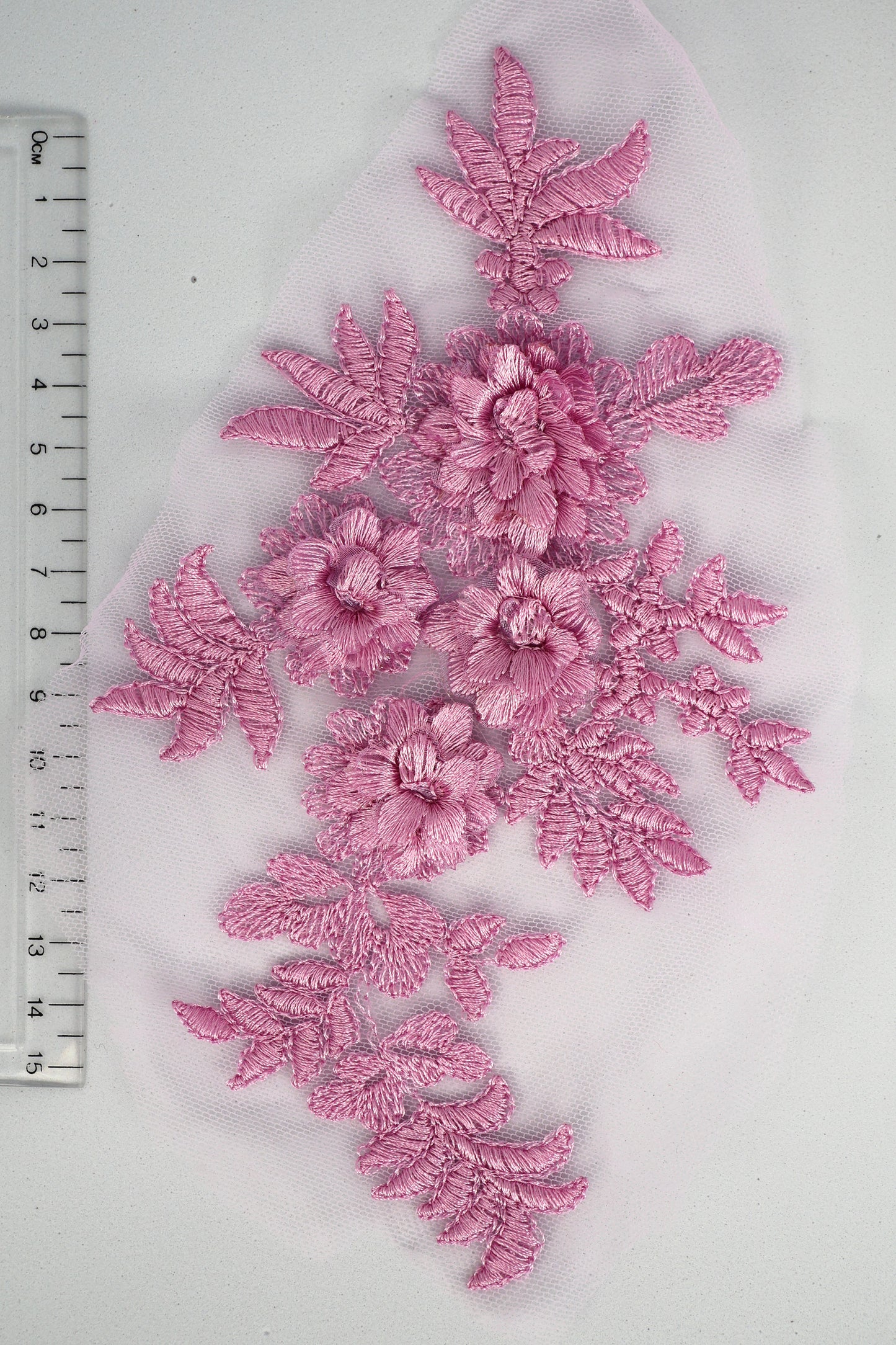 Purple - Grace 3D Flower Lace Applique