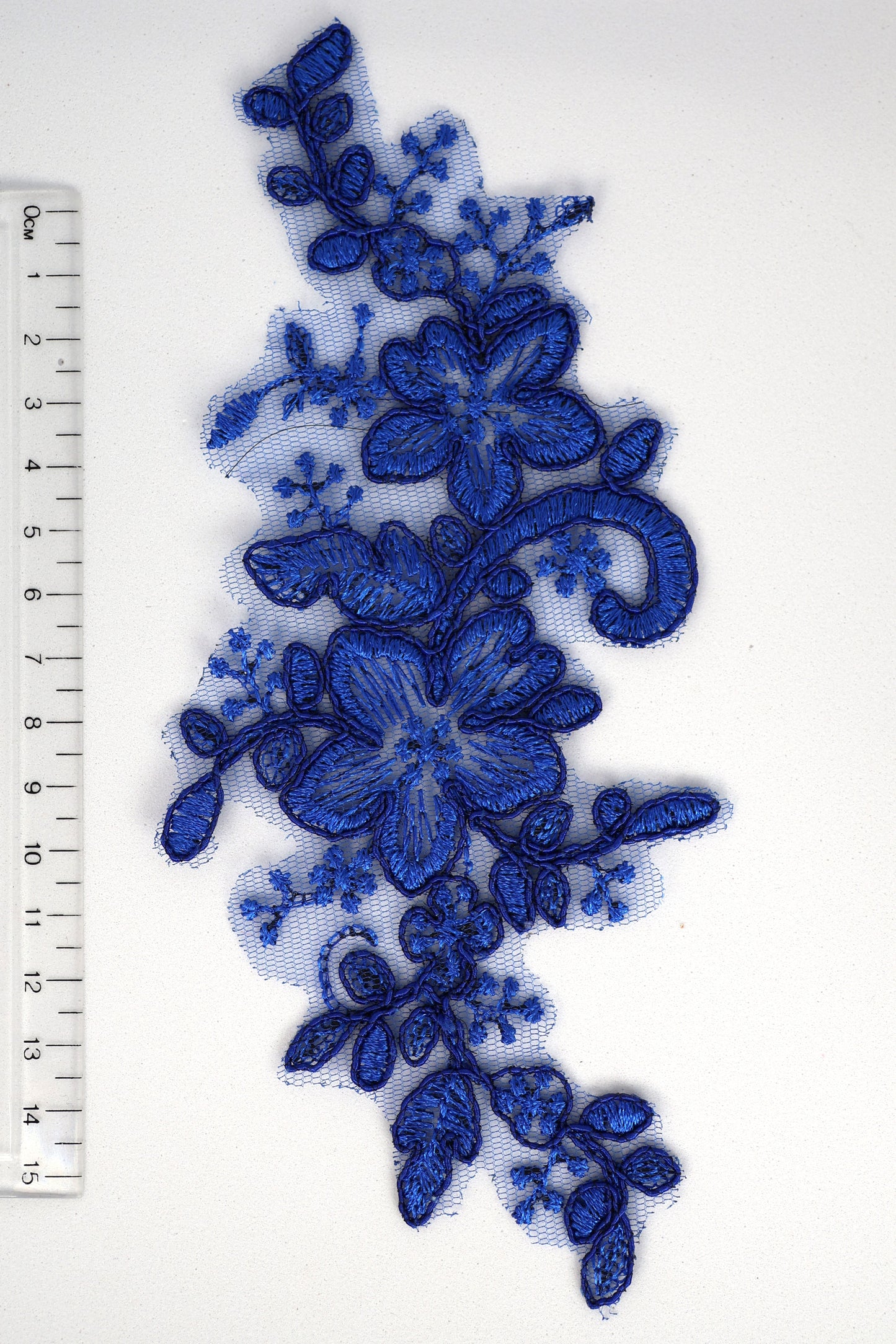Sapphire Blue - Alba Lace Floral Applique
