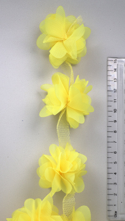 Yellow - Blossom 3D Flower Applique