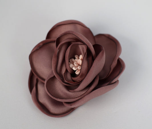 Mauve - Thea 3D Satin Flower Applique