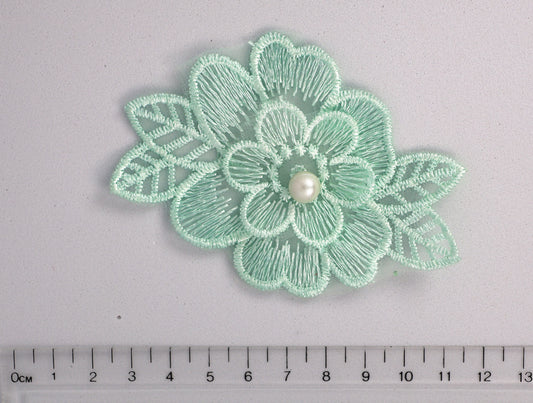 Light Green - Sophia Embroided Lace Flower Applique