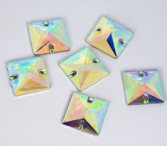 Crystal AB Square Shape (Resin)