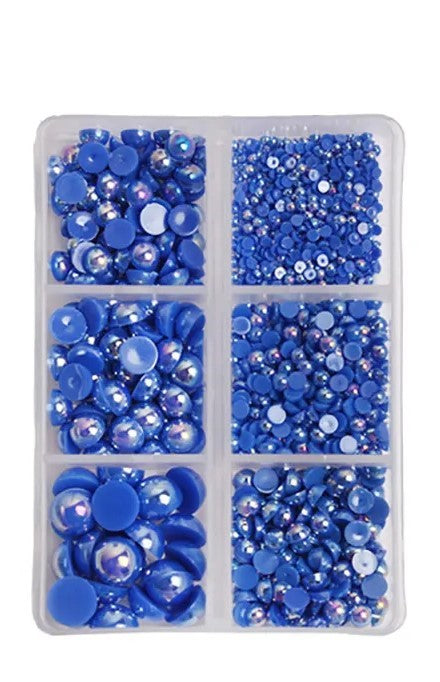 Dark Blue AB Half Pearl Grid Pack