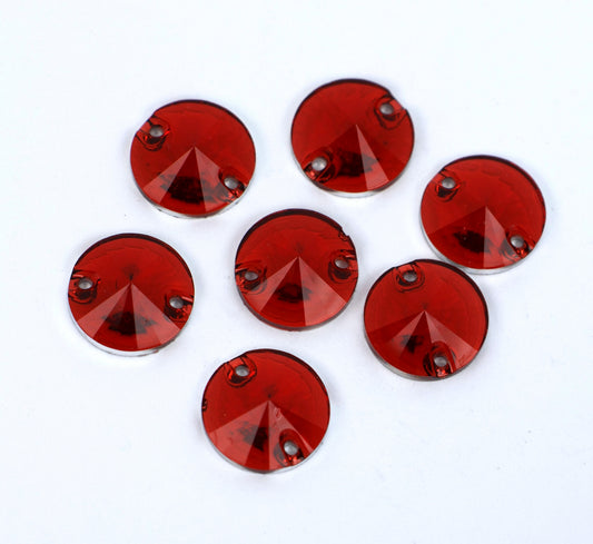 Dark Siam Rivoli Shape (Resin)