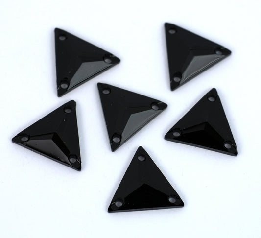 Jet Black Triangle Shape (Resin)