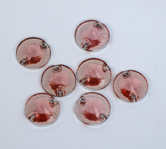 Light Pink Rivoli Shape (Resin)