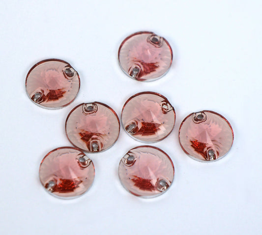 Light Pink Rivoli Shape (Resin)