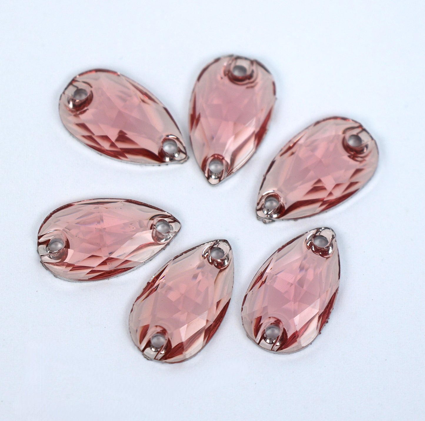 Light Pink Teardrop Shape (Resin)