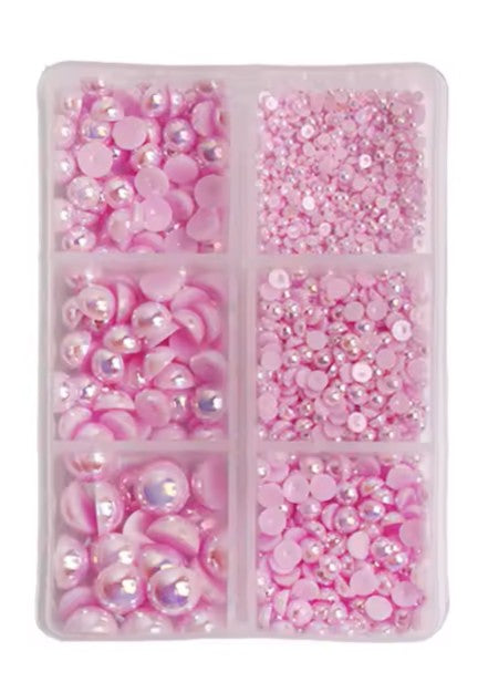 Light Purple AB Half Pearl Grid Pack