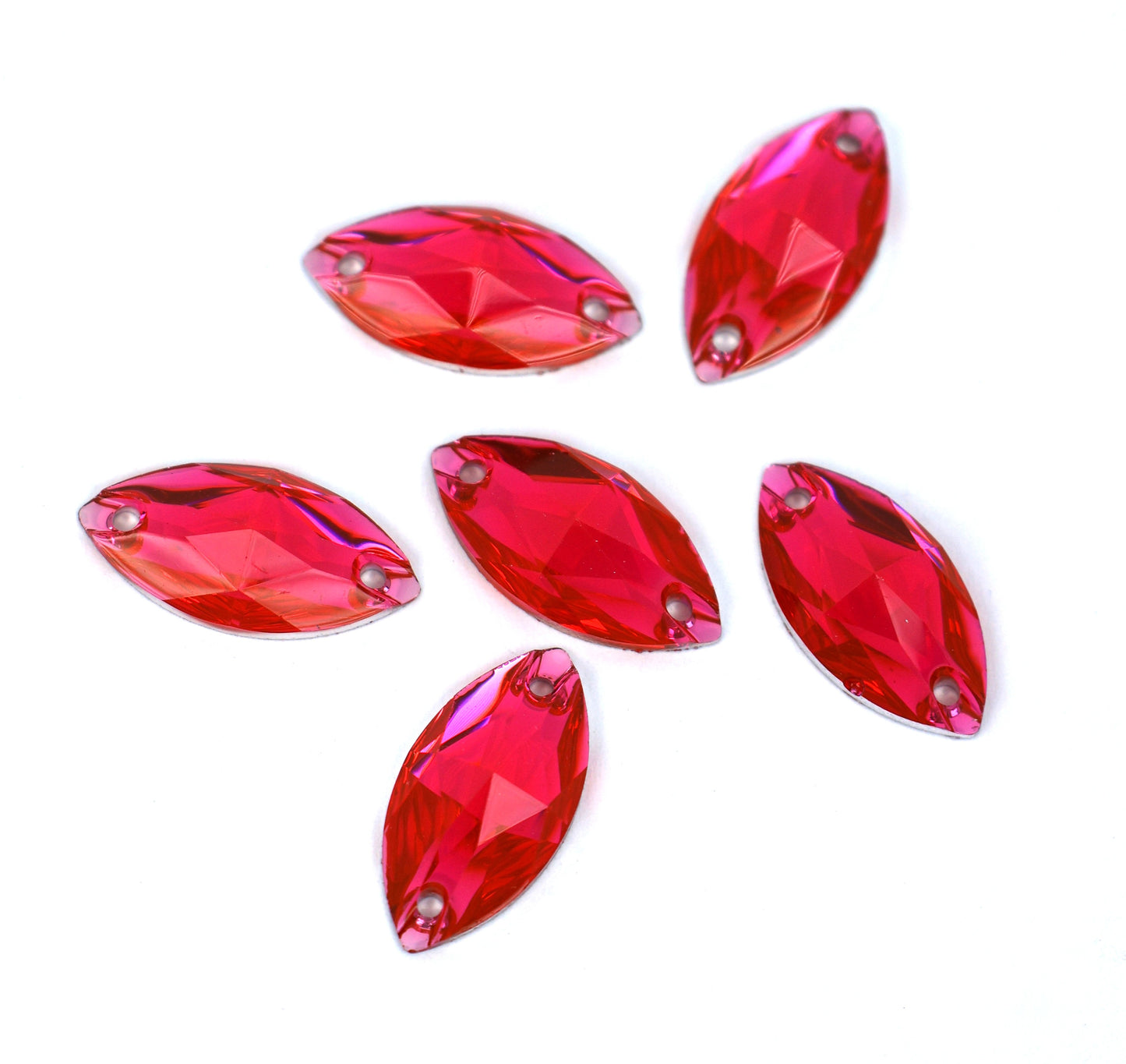 Light Rose Navette Shape (Resin)