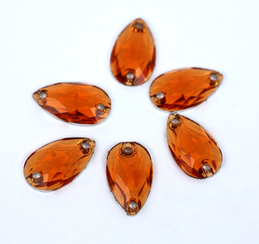 Orange Teardrop Shape (Resin)