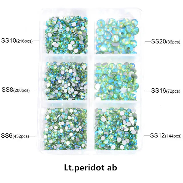 Light Peridot AB Grid Pack