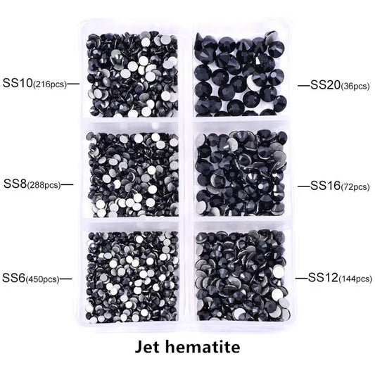 Jet Hematite Grid Pack