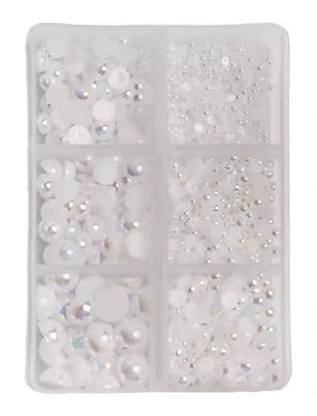 White AB Half Pearl Grid Pack