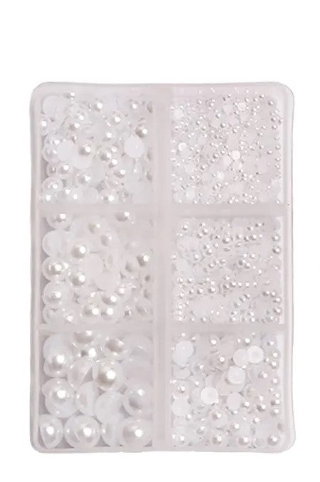 White Half Pearl Grid Pack